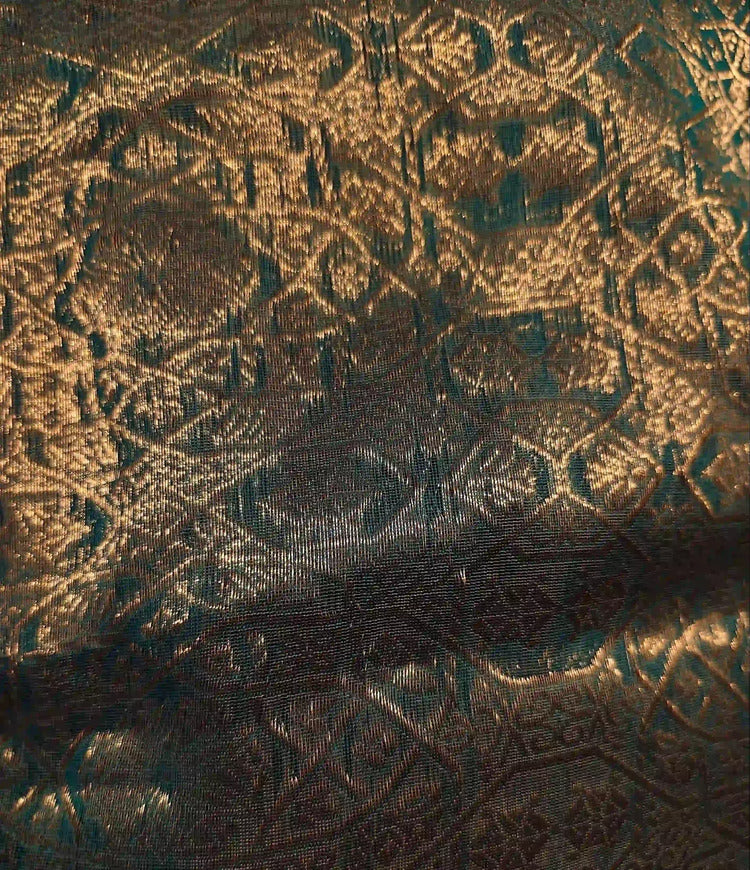Blue & Gold Banarasi Dupatta