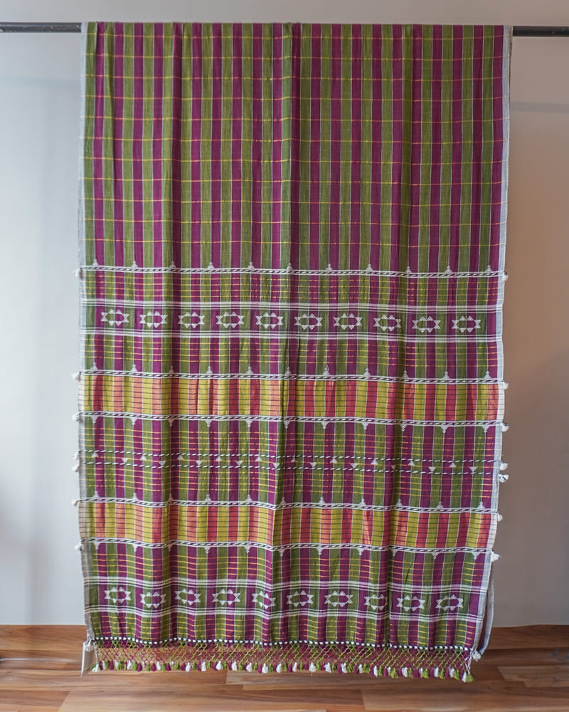 Black Bhujodi Saree With Zaree Pallu