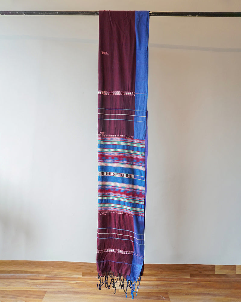 Purple Mayurbhanj Cotton Saree