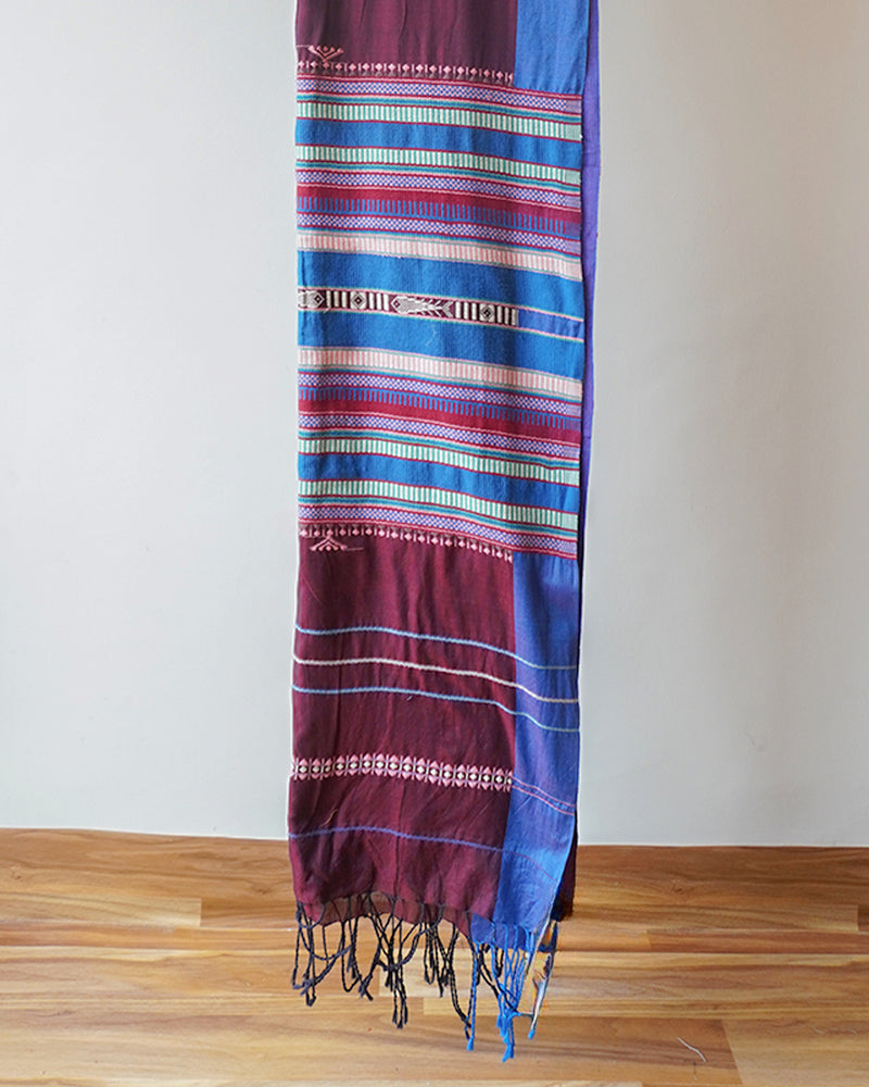 Purple Mayurbhanj Cotton Saree
