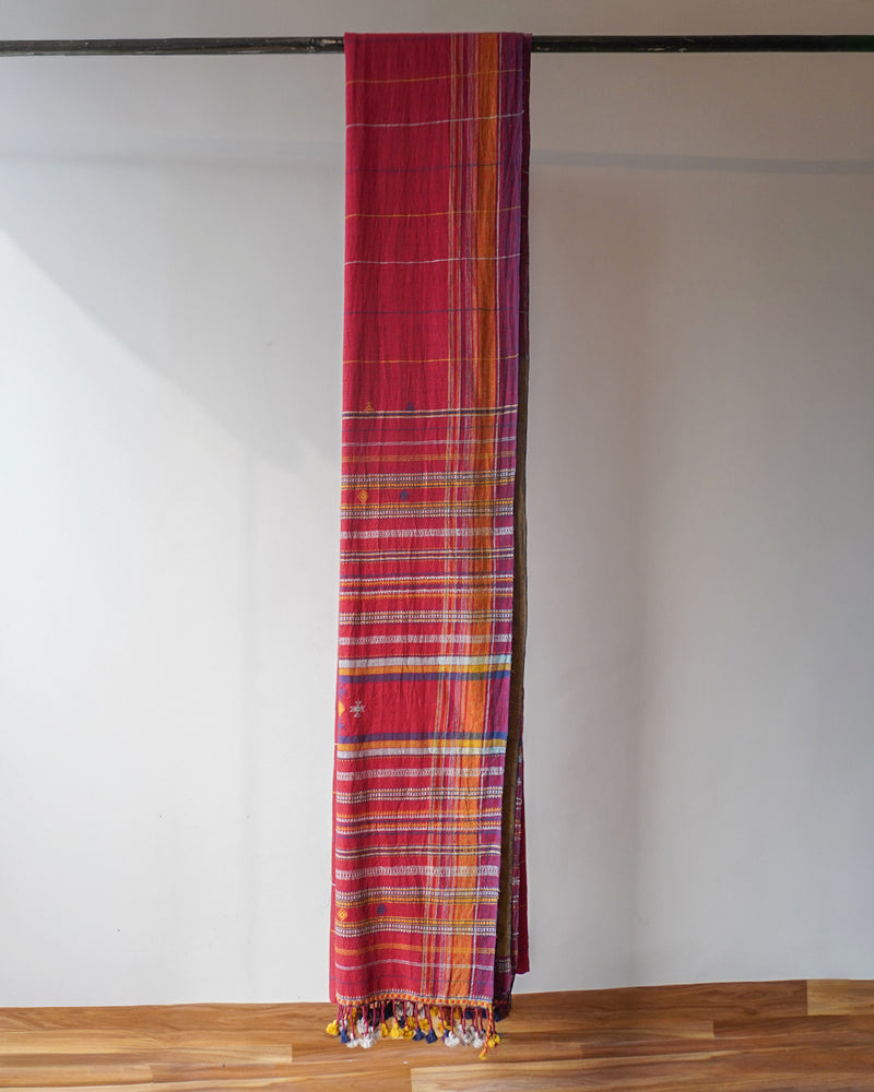Deep Pink Bhujodi Saree