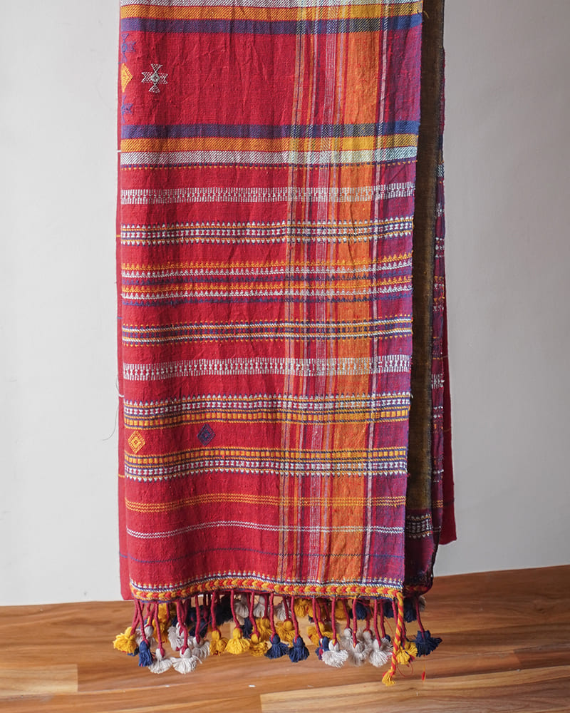 Deep Pink Bhujodi Saree