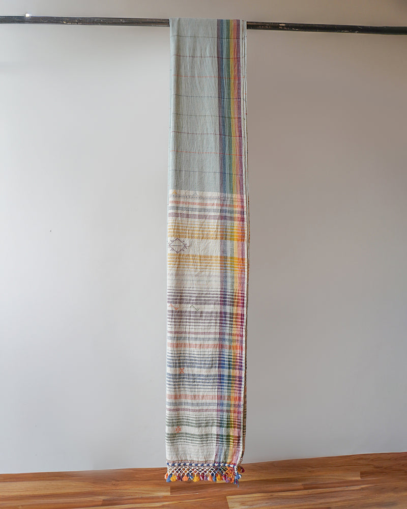 Sea Green Kala Cotton Bhujodi Saree