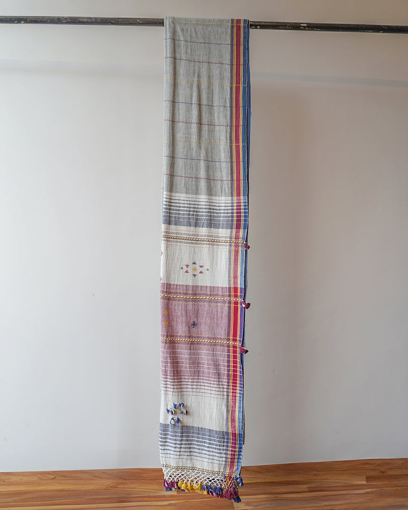 Grey Kala Cotton Bhujodi Saree