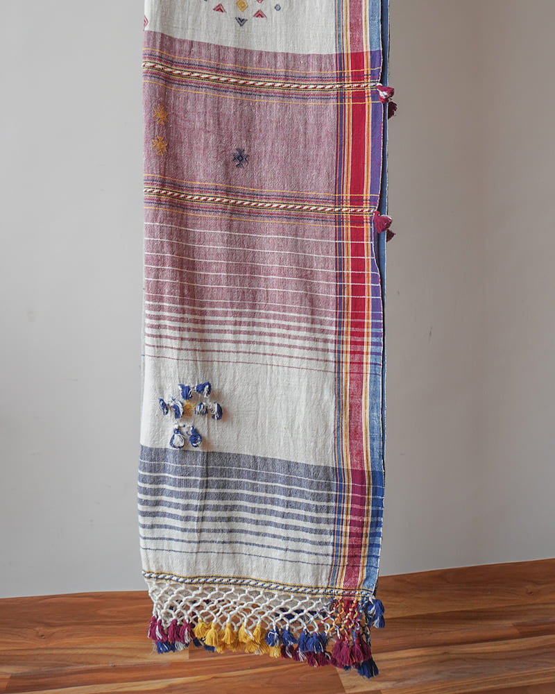 Grey Kala Cotton Bhujodi Saree