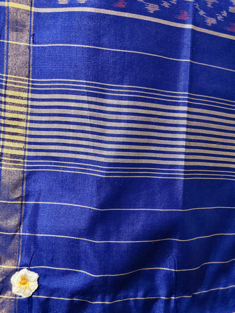 Blue Patola Silk Stole