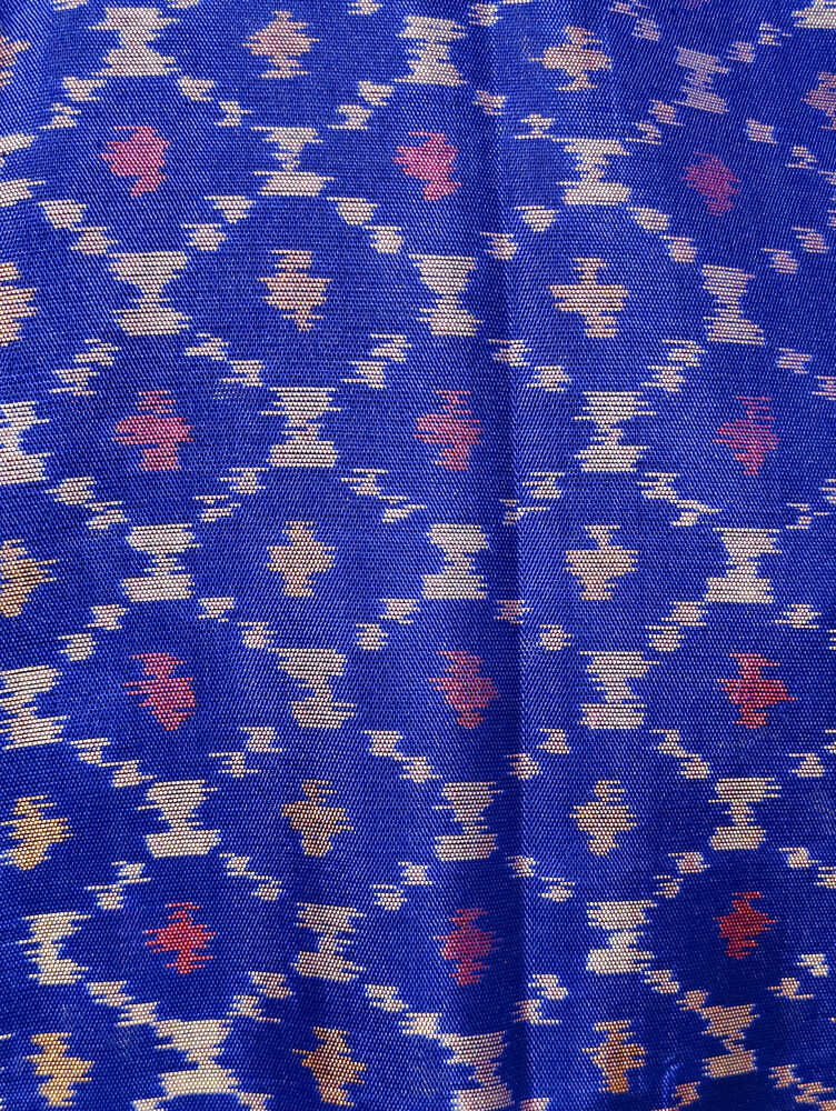 Blue Patola Silk Stole