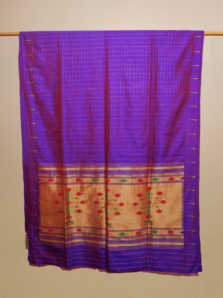 Purple Pathani Silk Saree