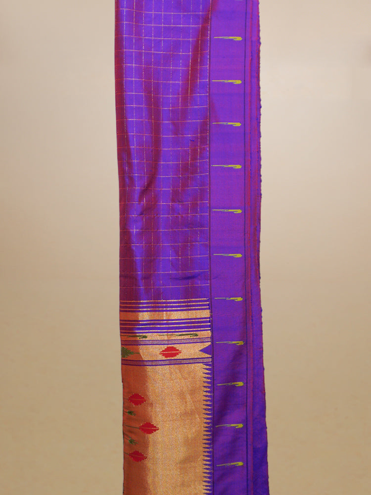 Purple Pathani Silk Saree