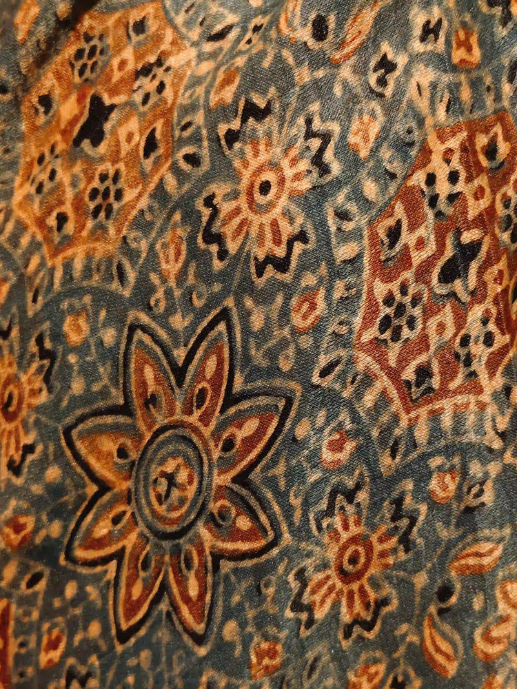Green Ajrakh print Dupatta