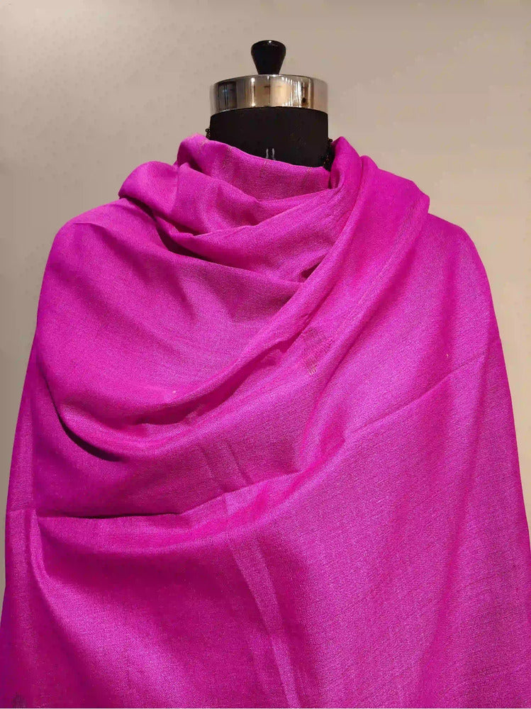 Pink Assam Silk Dupatta