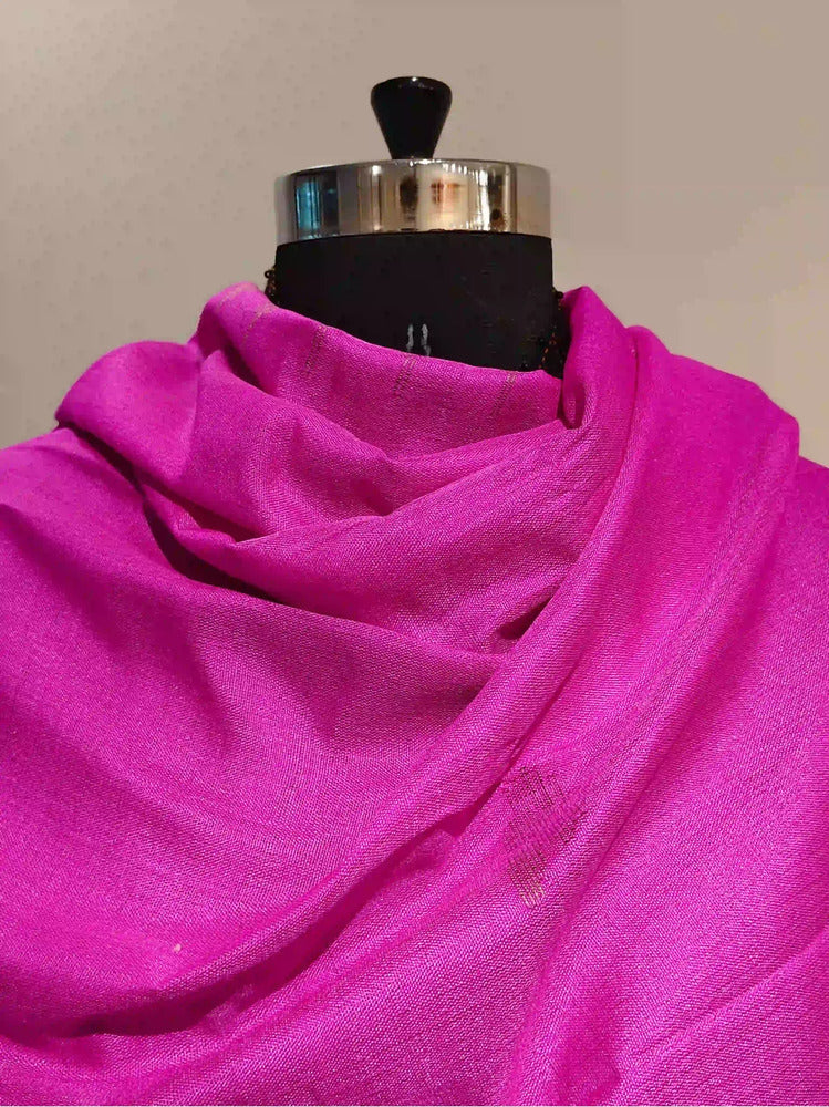Pink Assam Silk Dupatta