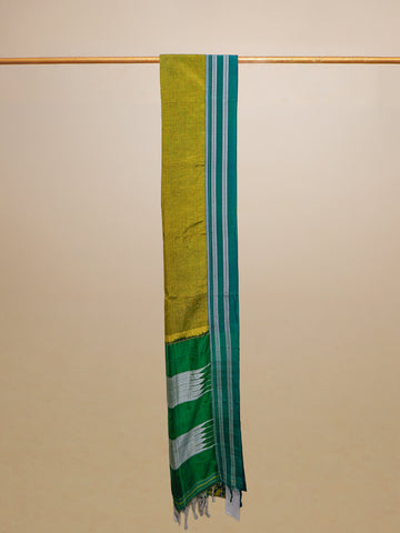 Green Ilkal Cotton Saree