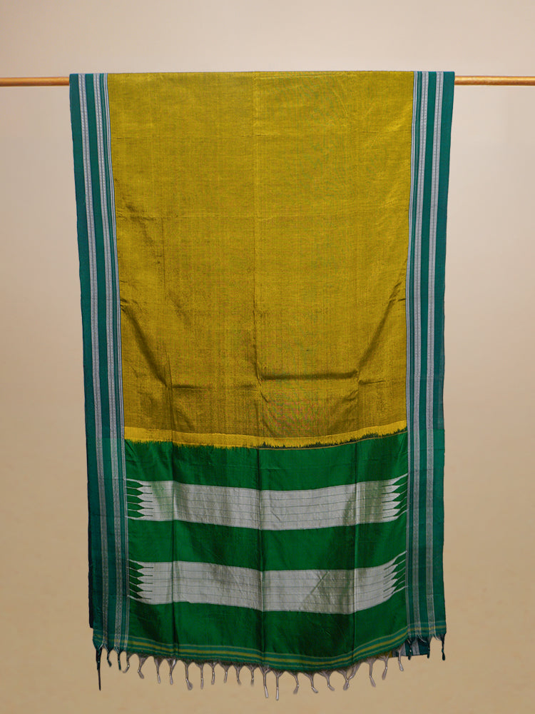Green Ilkal Cotton Saree