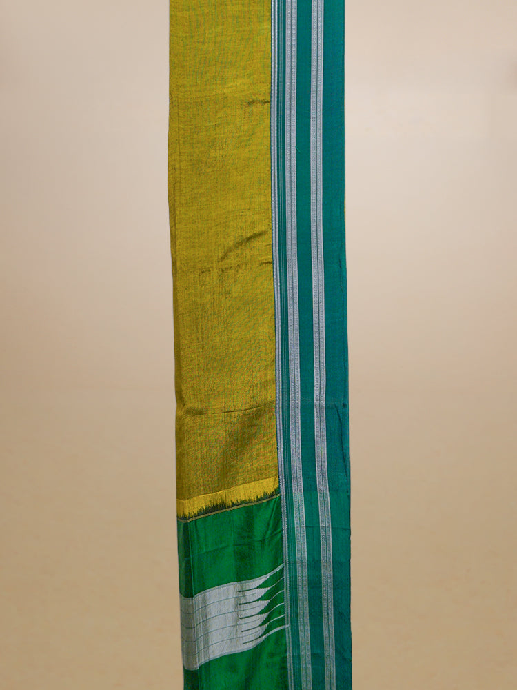 Green Ilkal Cotton Saree