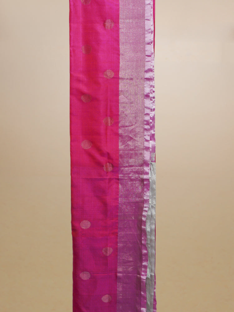 Magenta Upada Silk Saree