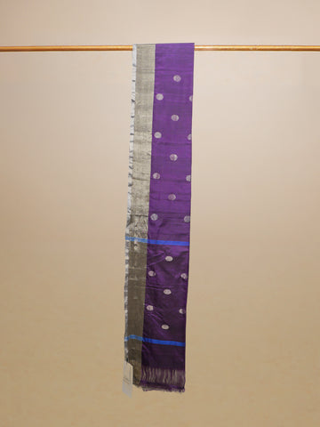 Dark Purple Upada Silk Saree