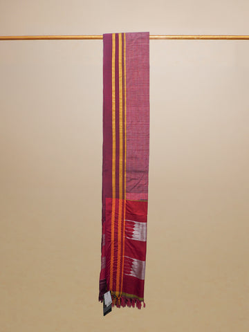 Maroon Ilkal Cotton Saree