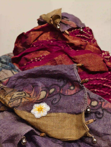 Pink Rai Bandani & Kalamkari Dupatta