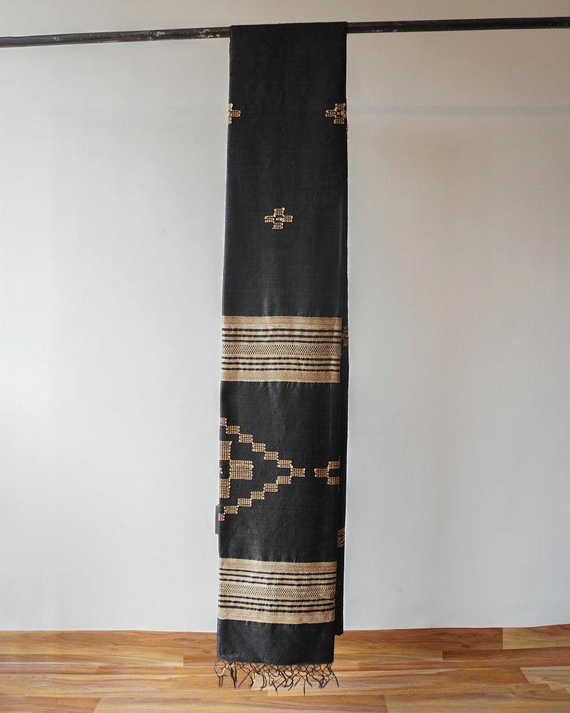 Black Bavan Booti Silk Saree