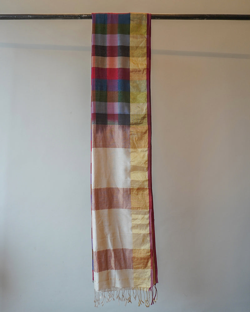 Chanderi Multi Colour Saree