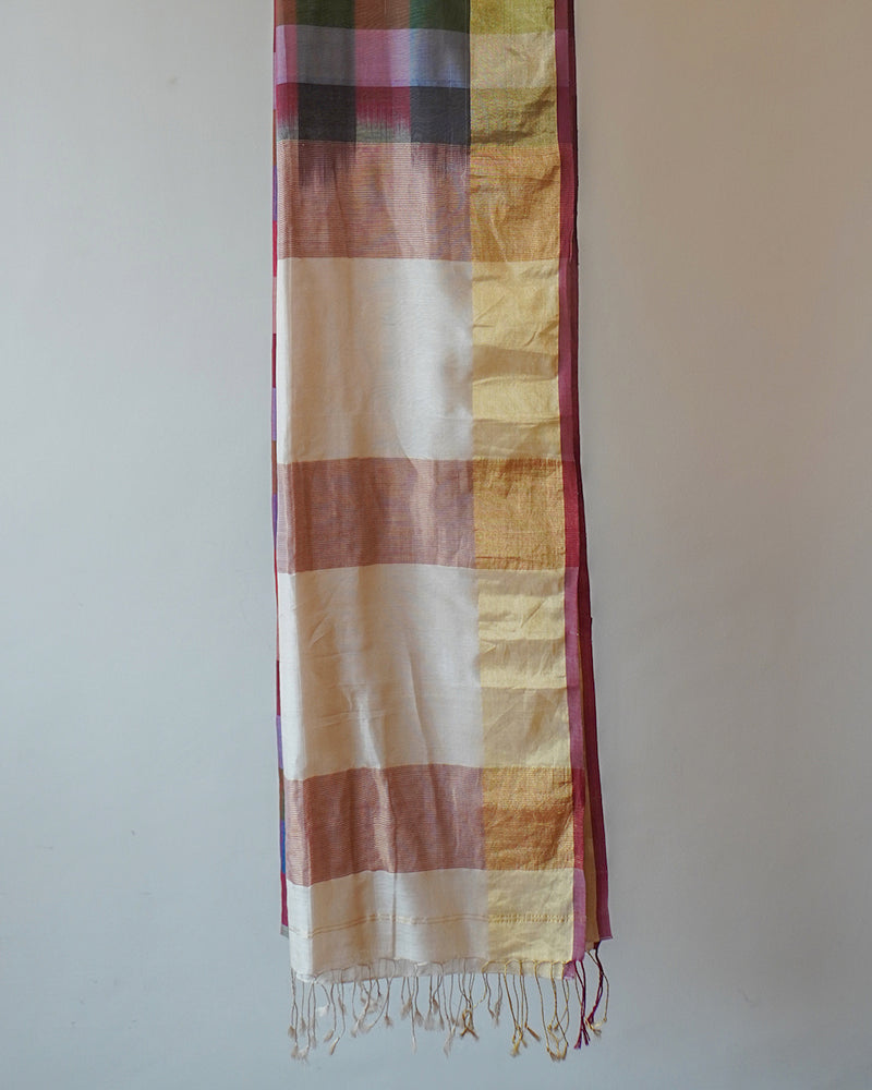 Chanderi Multi Colour Saree