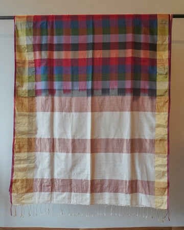Chanderi Multi Colour Saree