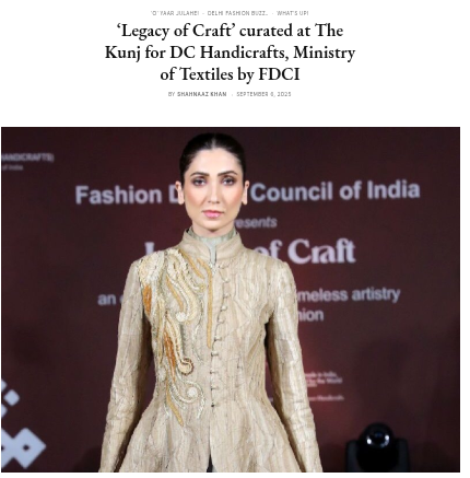 Legacy of Craft: The Kunj x FDCI x DC Handicrafts