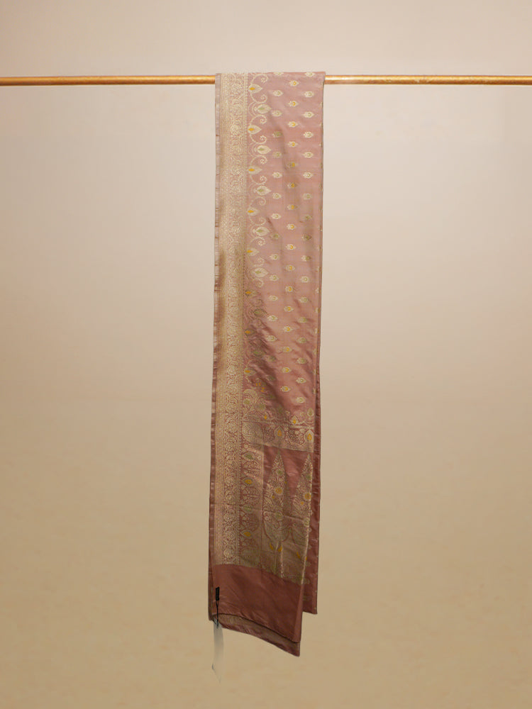 Pastel Pink Banarasi Silk Saree