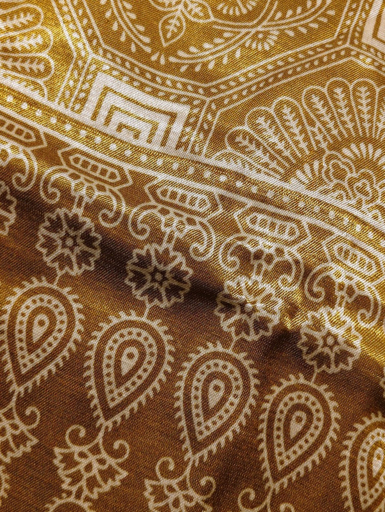 Mustard Yellow Mashru Stole