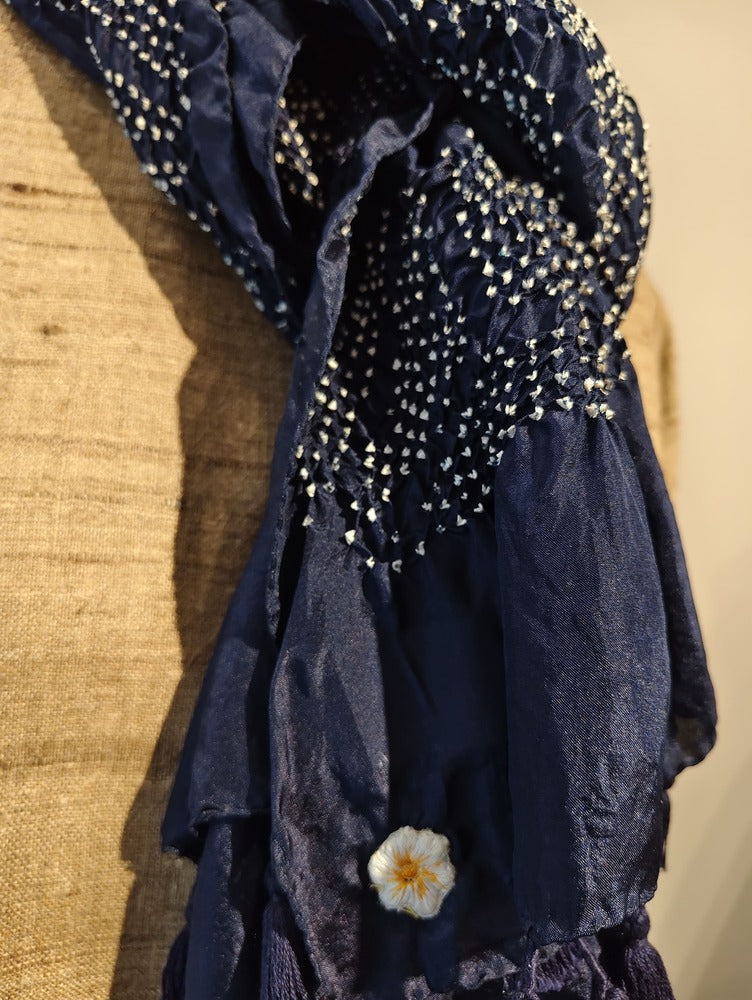 Blue Rai Bandani Stole