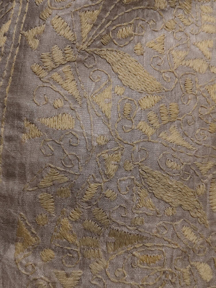 Beige Cream Kantha Stole
