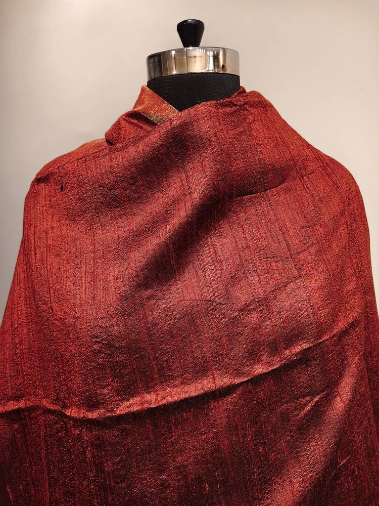 Maroon Bawan Buti Dupatta