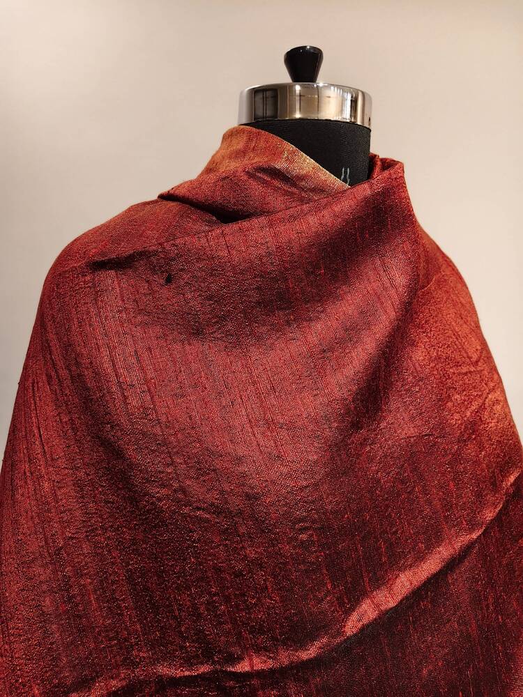 Maroon Bawan Buti Dupatta