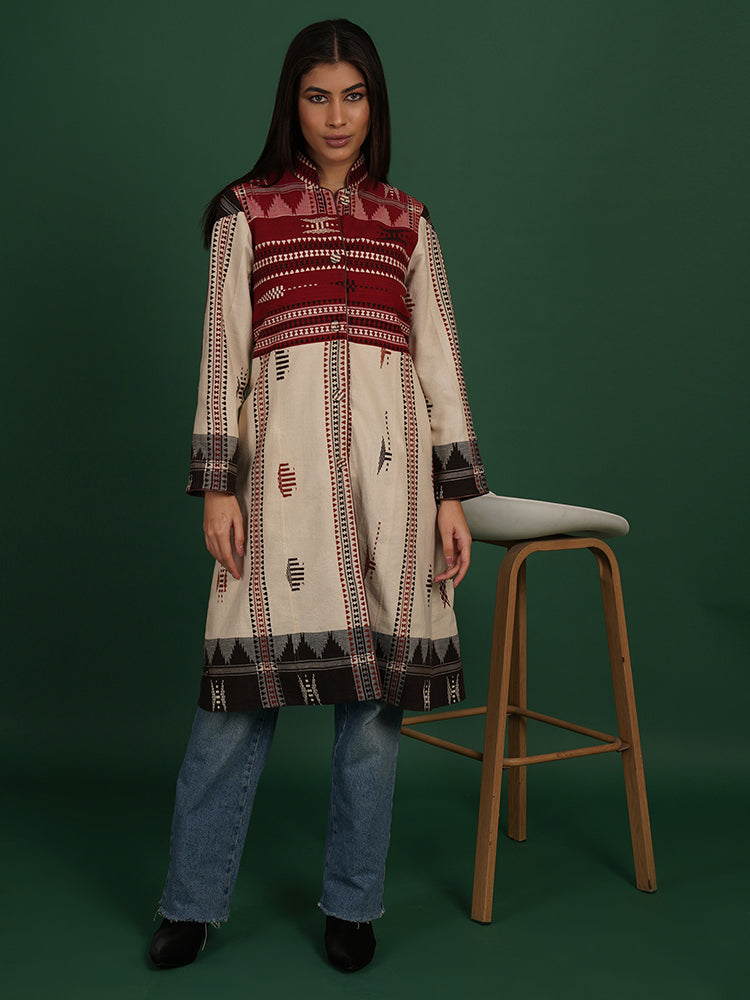 Off White Kotpad Azrak Long Jacket