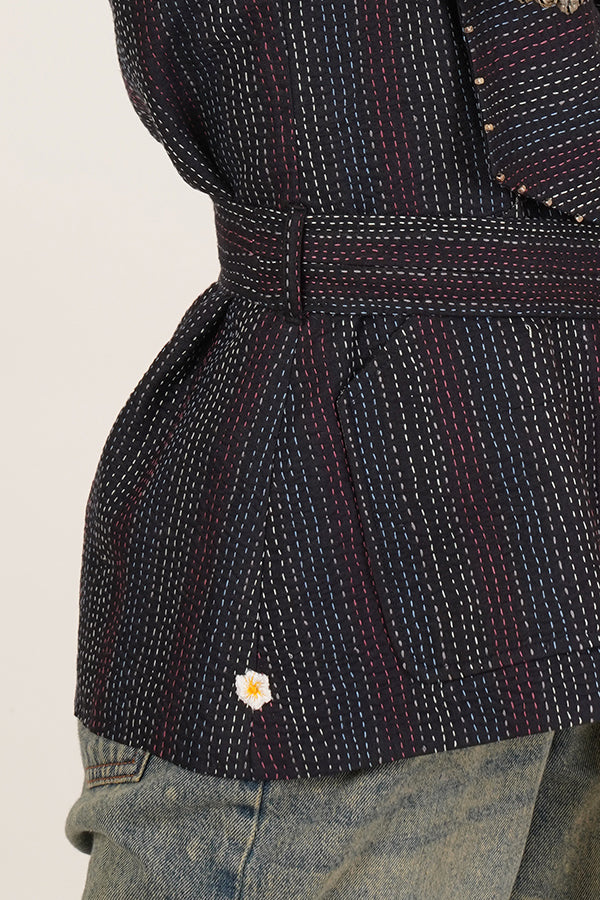 BLUE KANTHA JACKET