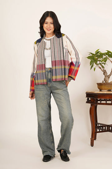 MULTI COLOUR KOTPAD SHORT JACKET