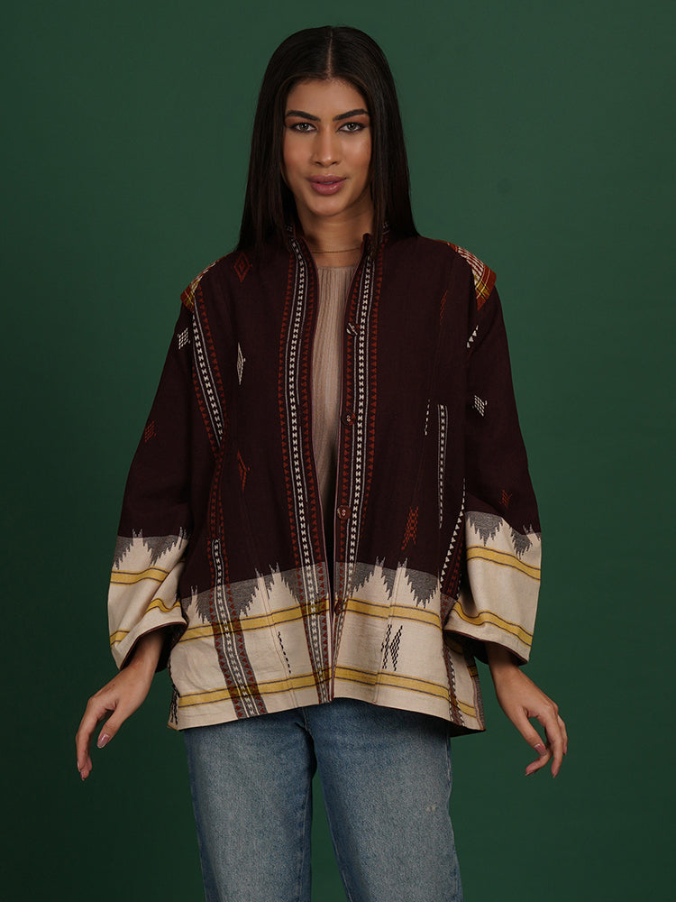 BROWN KOTPAD AZRAK SHORT JACKET
