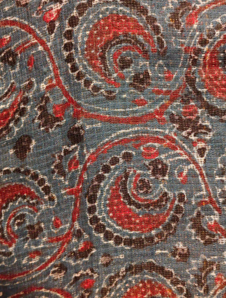 Indigo Blue Ajrakh Dupatta