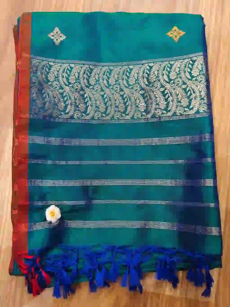 Green Blue Banarasi Dupatta