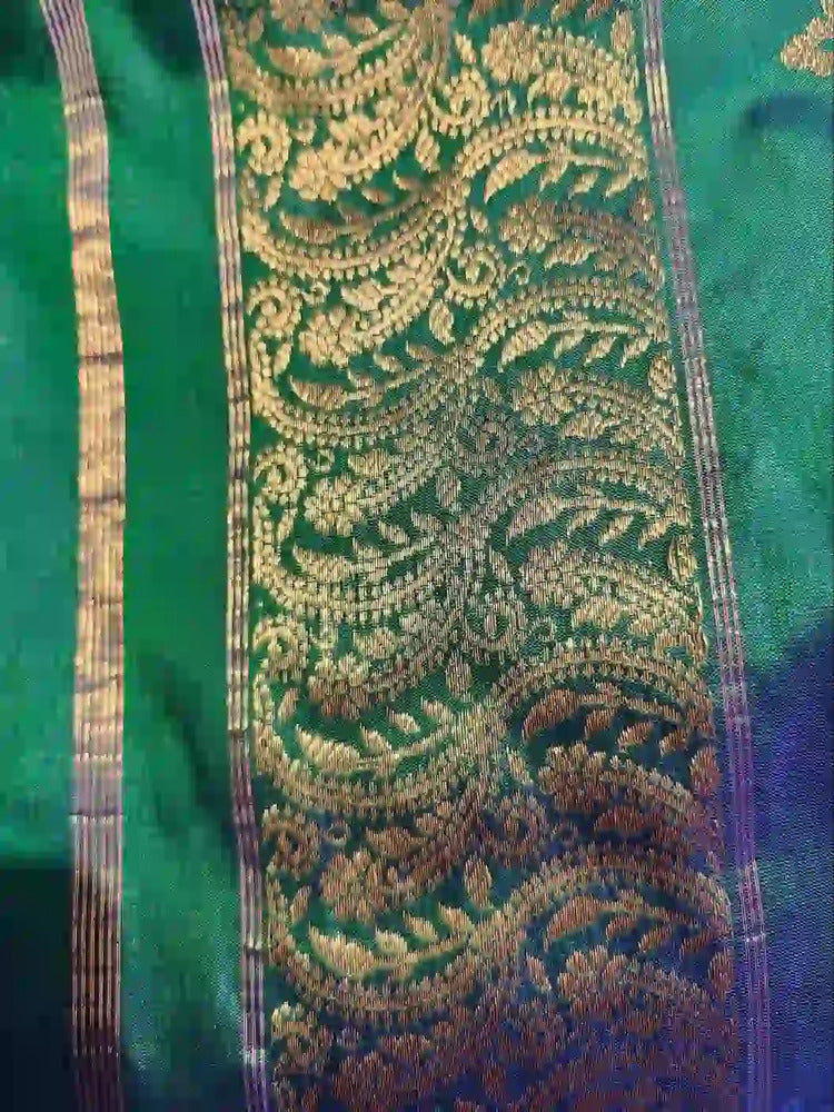 Green Blue Banarasi Dupatta