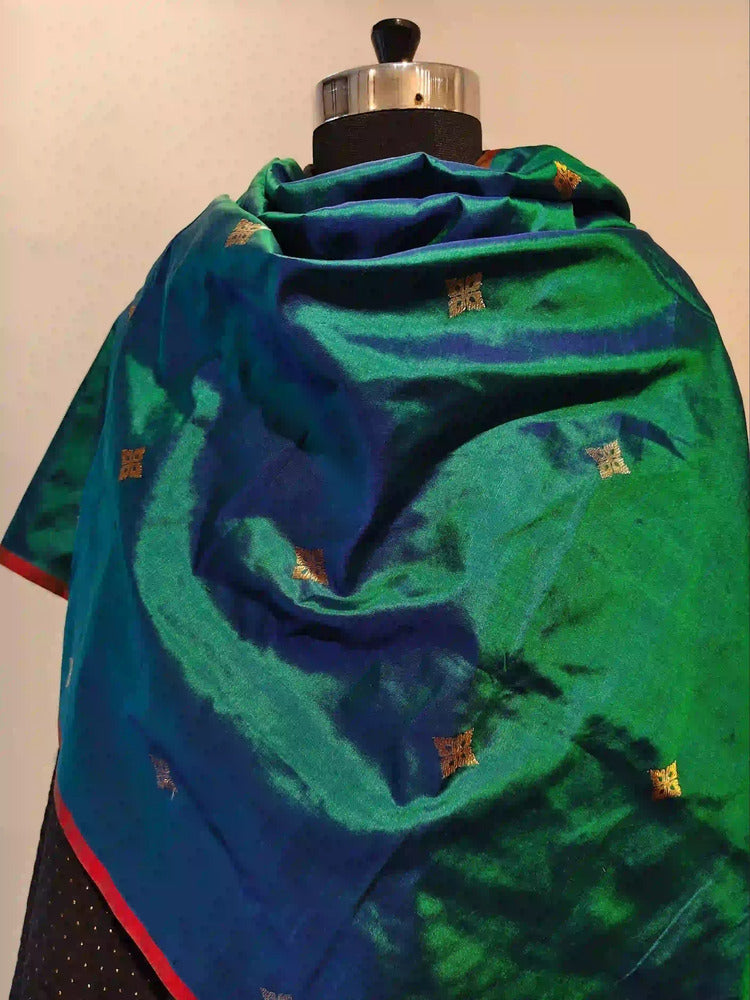 Green Blue Banarasi Dupatta