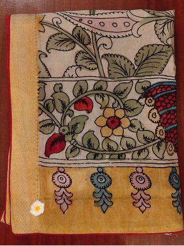 Off White Kalamkari Dupatta