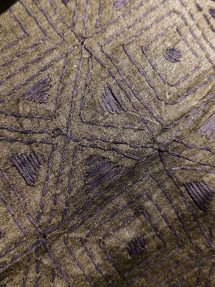 Green Silk Kantha Dupatta