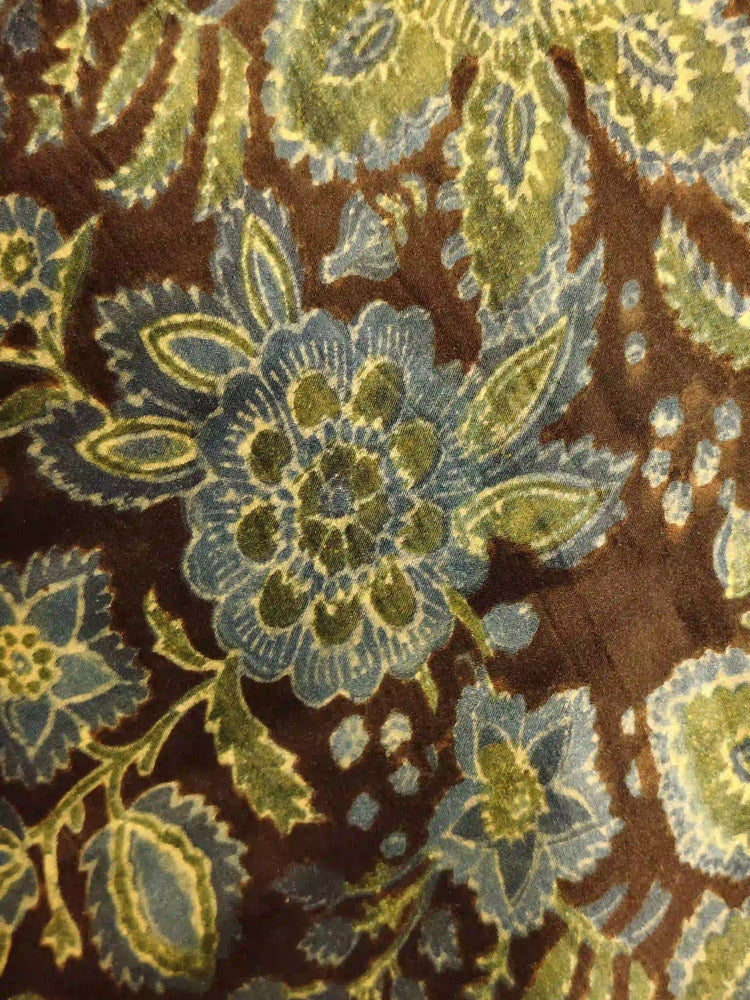 Blue Black Dabu Print Dupatta
