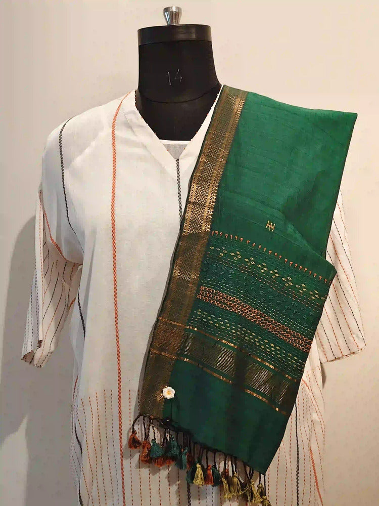 Green Lambani Embroidered Dupatta