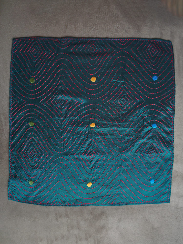 Teal Single Pocket Square Gift Box