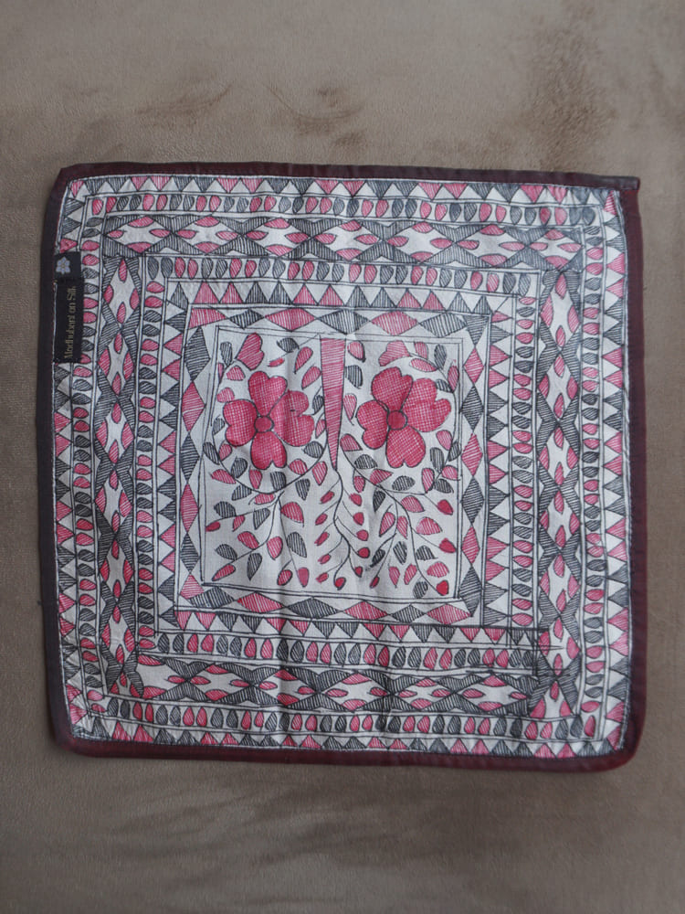 Red & Black Single Pocket Square Gift Box