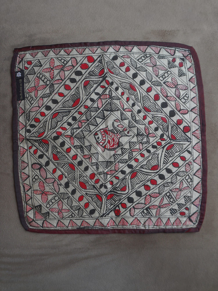 Red & Black Single Pocket Square Gift Box