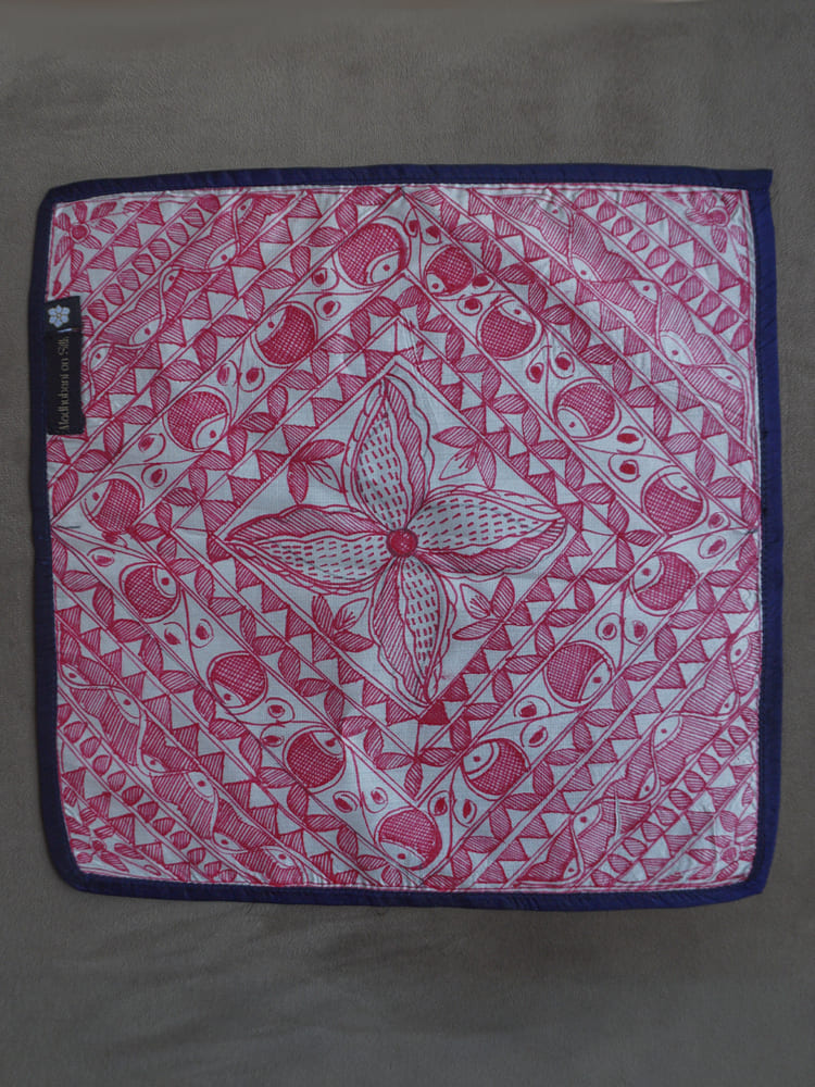 Red & Black Single Pocket Square Gift Box